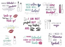 Stickserie ITH - Tasche Make up